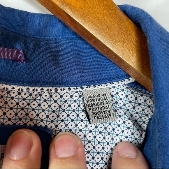 Ted Baker Men’s Blue Polo Shirt Size 5 - Picture 4 of 6